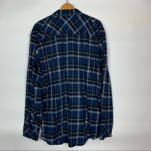 Buckle Black Athletic Fit Plaid Shirt XXXL 3XL - Picture 4 of 9